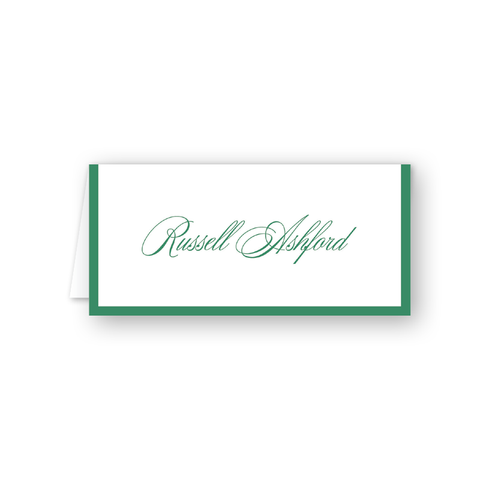 Hampton Pink Border Place Card