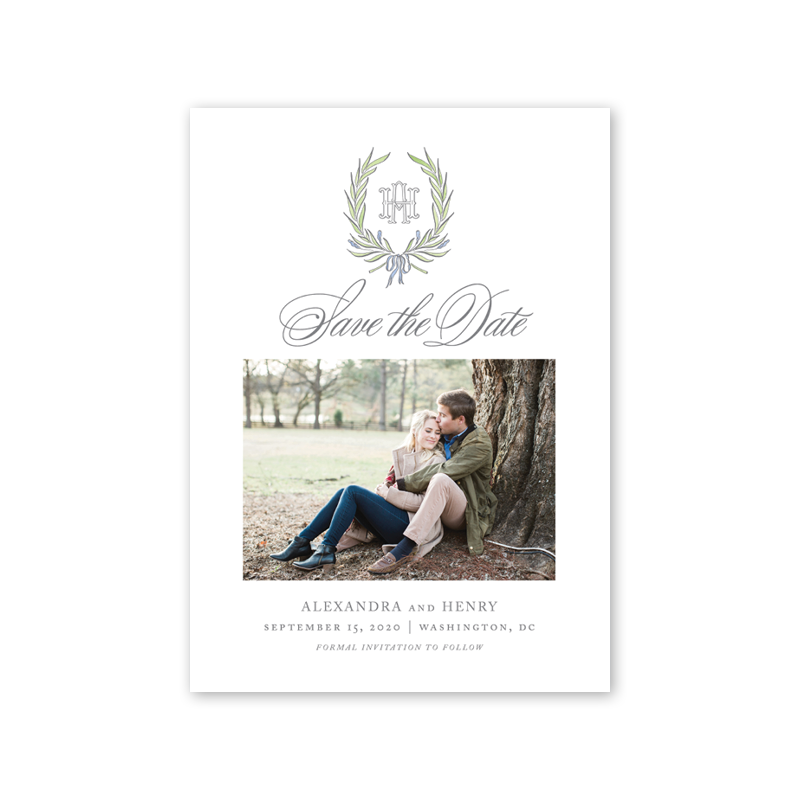 Alexandra Wreath Photo Save The Date