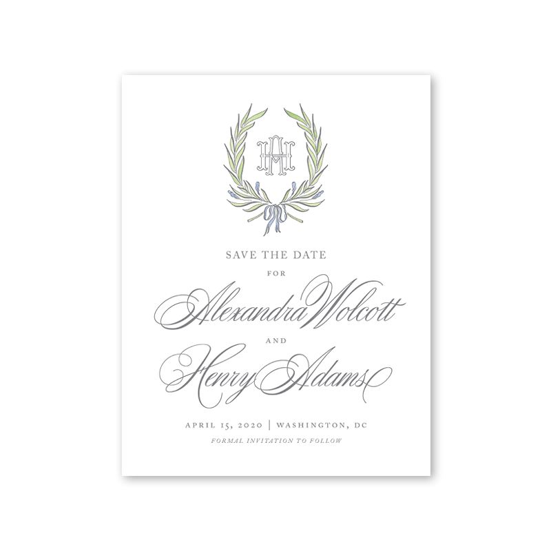 Alexandra Wreath Save The Date