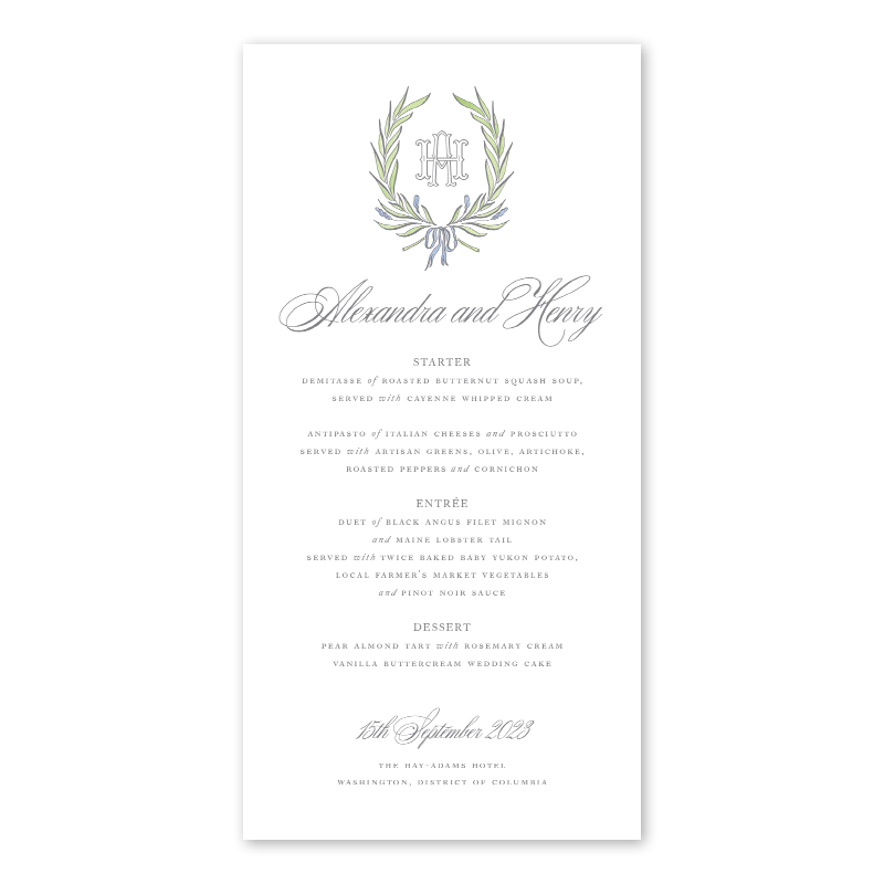 Alexandra Menu