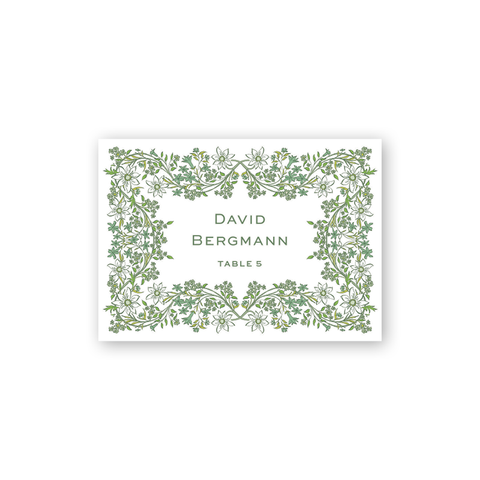 Chalet Green Escort Card