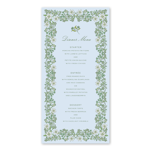 Chalet Menu