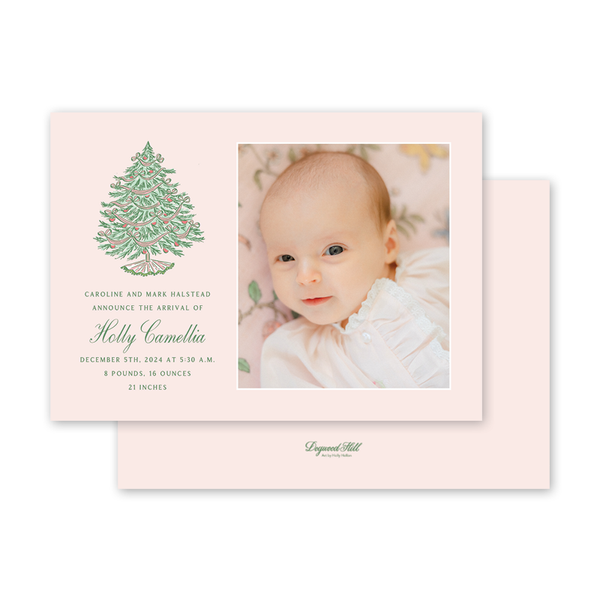 Holiday Birth Announcements Dogwood Hill