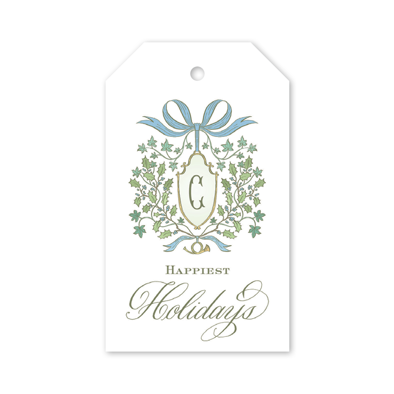 Holly and Ivy Blue Holiday Gift Tags– Dogwood Hill