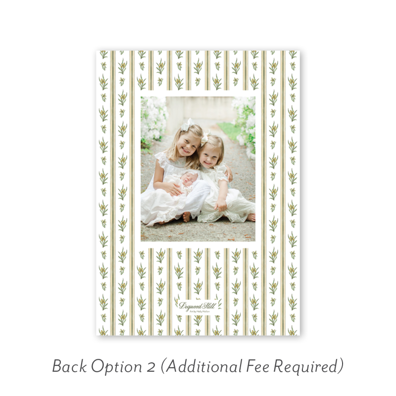 Quincy's Cottage Butter Floret Birth Announcement Dogwood Hill