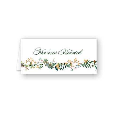 Winterberry Gold Place Card
