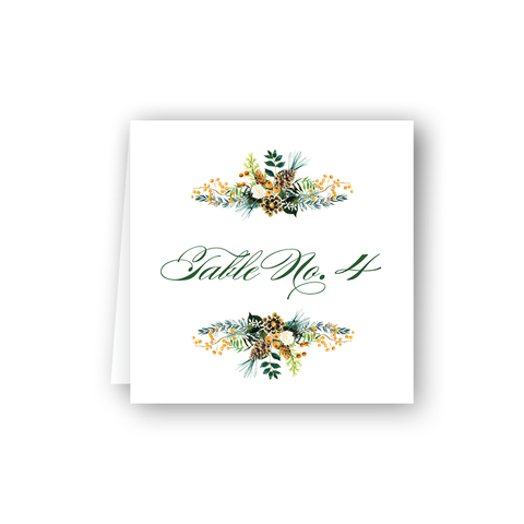 Winterberry Gold Table Number