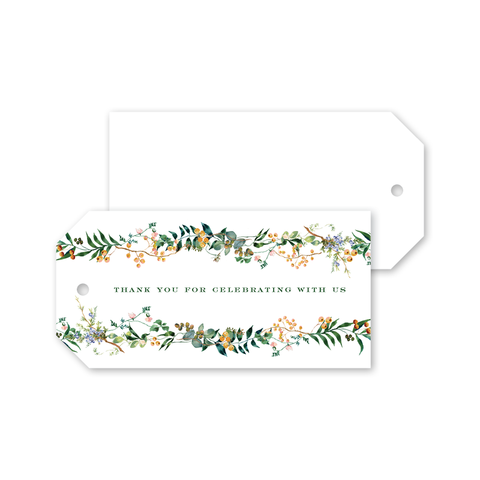 Winterberry Gold Wedding Gift Tags