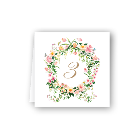 Verey Crest Table Numbers