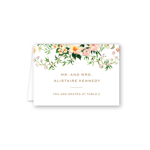 Verey Floral Escort Card