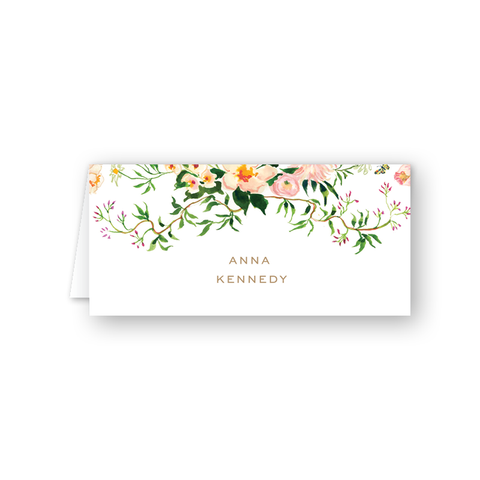 Verey Floral Place Card