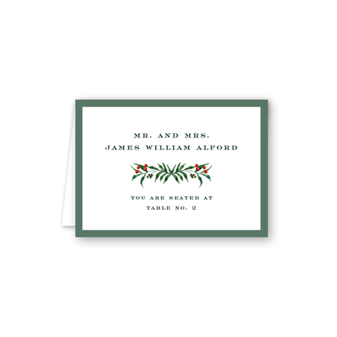 Winterberry Escort Card