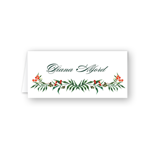 Winterberry Place Card