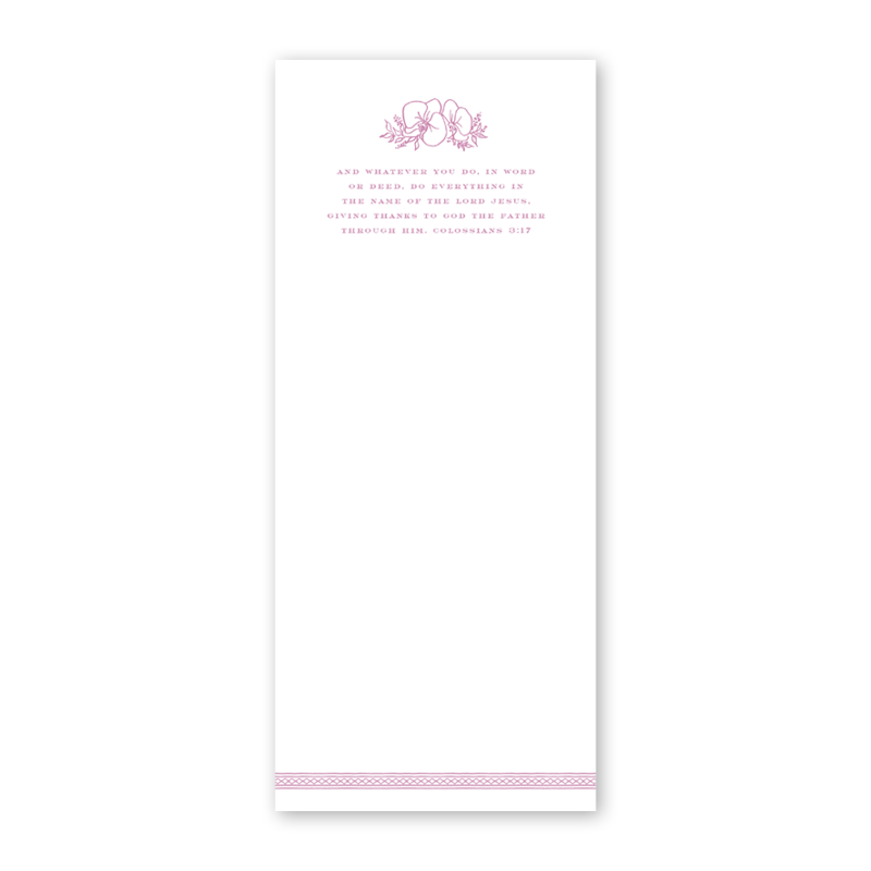 Dolly Blooms Skinny Notepad– Dogwood Hill