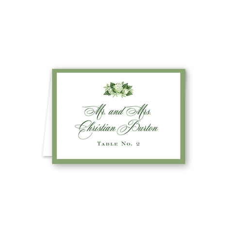 Limelights Green Escort Card