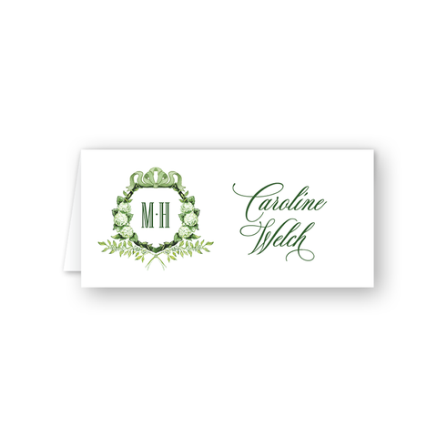 Limelights Green Wreath Place Card