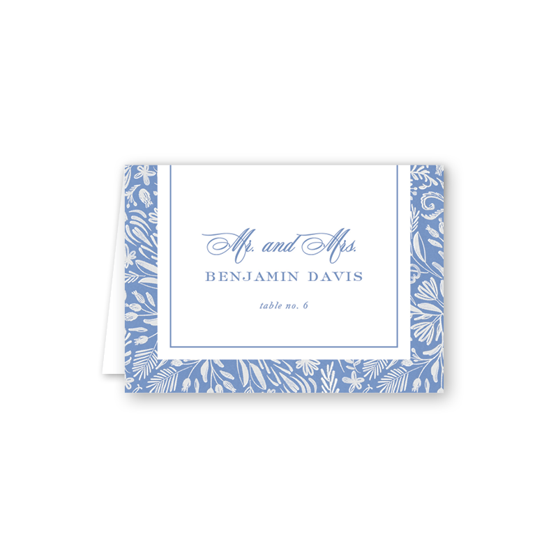 English Elegance Border Escort Card