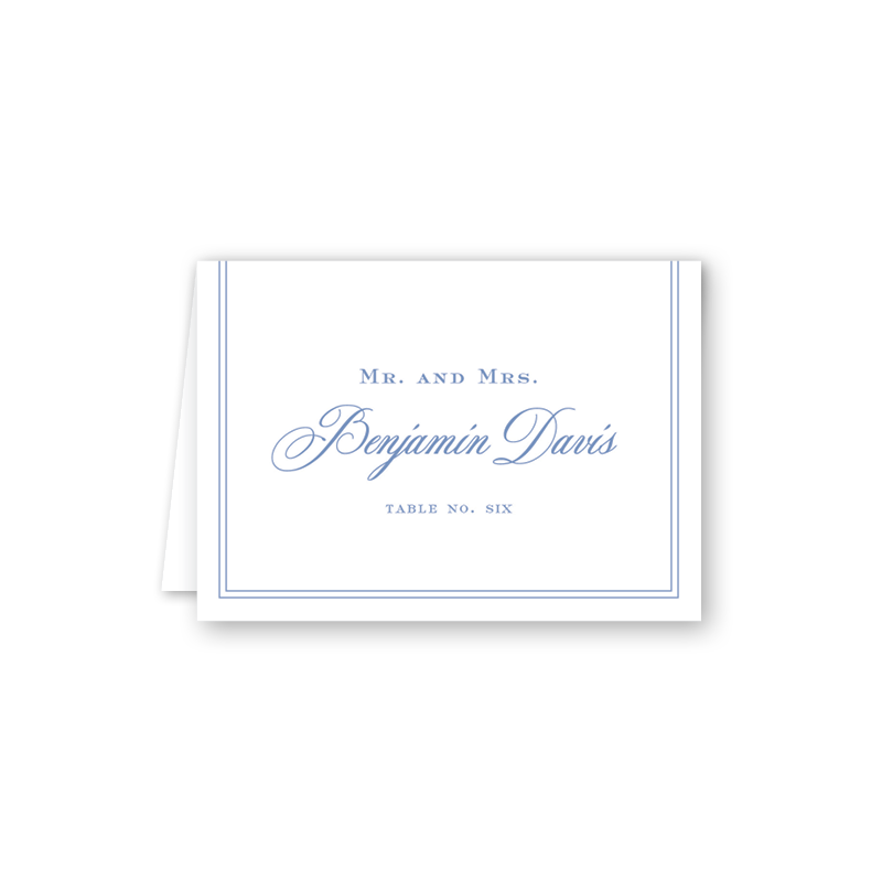 English Elegance Escort Card