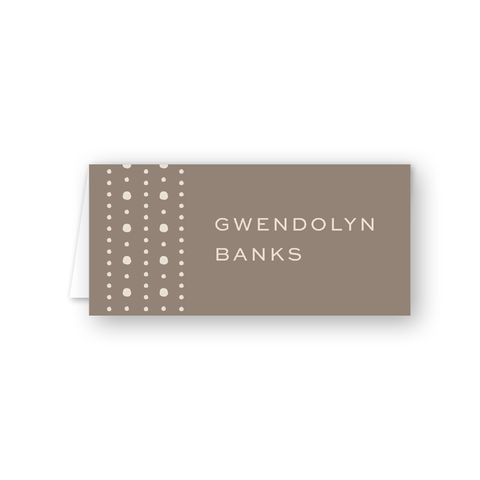 Chic Dots Place Card