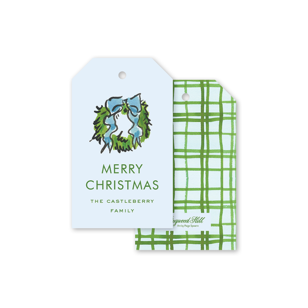 Rattle and Bow Blue Thank You Gift Tags– Dogwood Hill