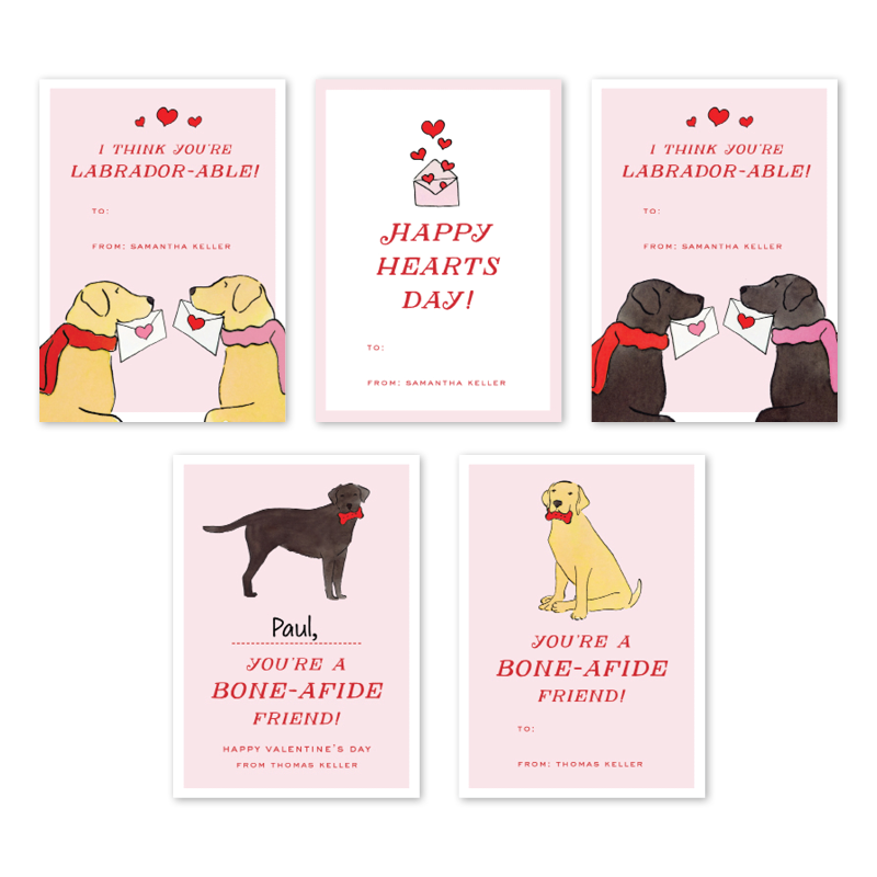 Puppy Party Valentine Invitation Envelopes– Dogwood Hill