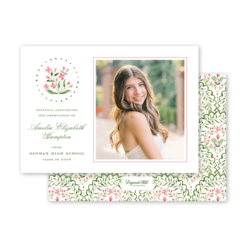 Scallop Garden Pink Landscape Photo Graduation– Dogwood Hill
