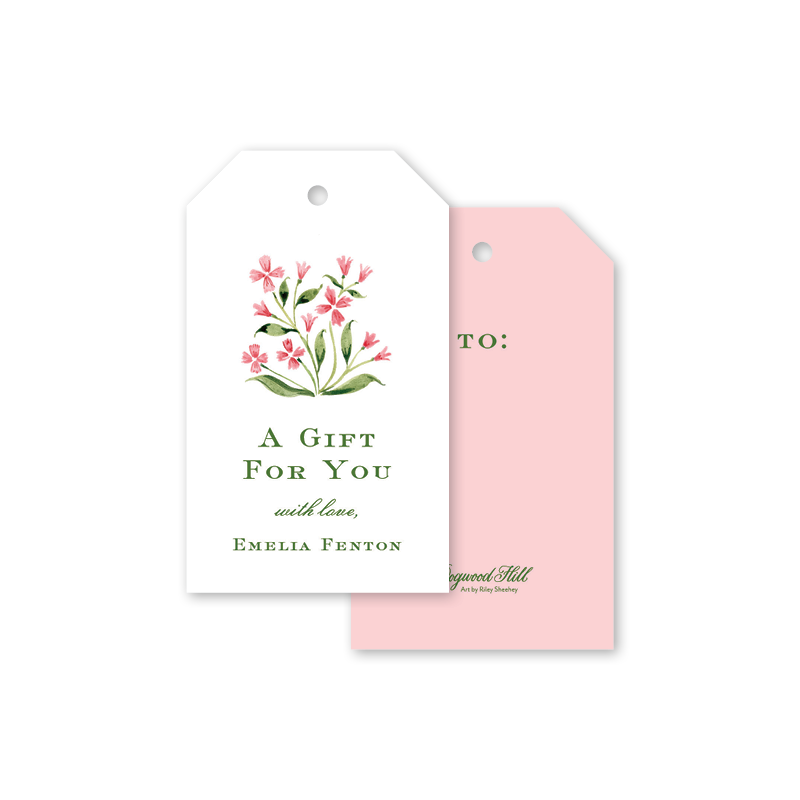 Clementine Pink Gift Tags– Dogwood Hill, Gift Name Tags
