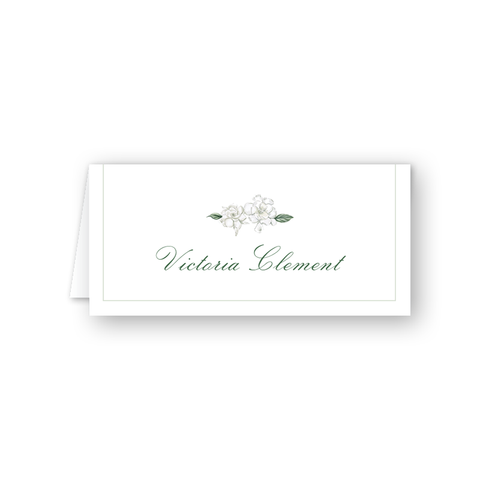Treillis Green Place Cards