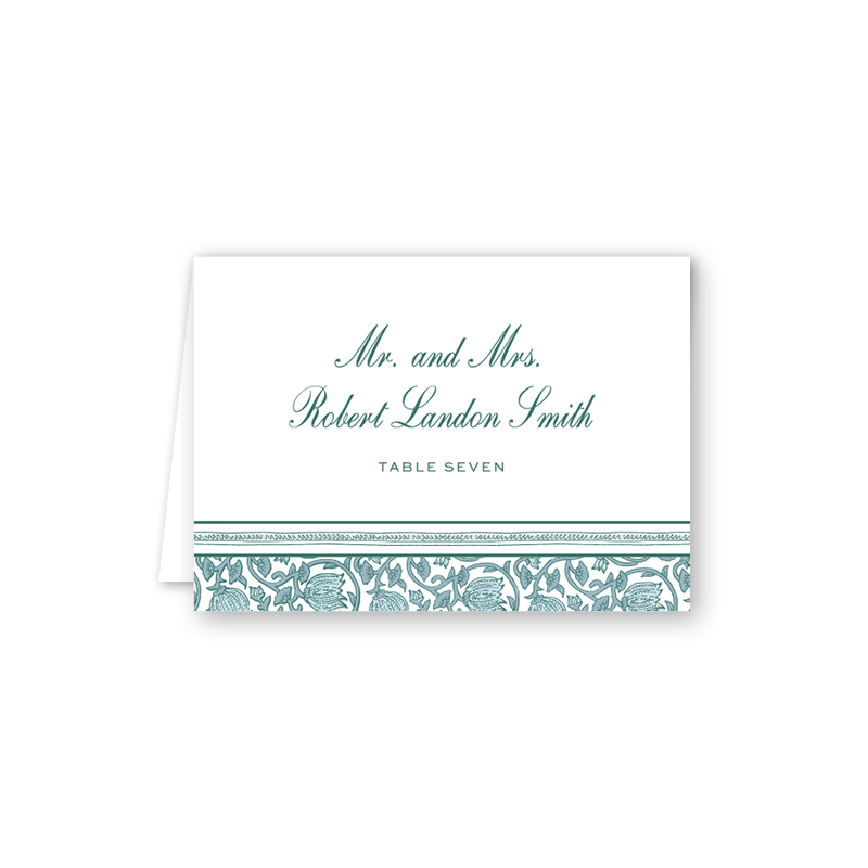 Eva Script Border Escort Card