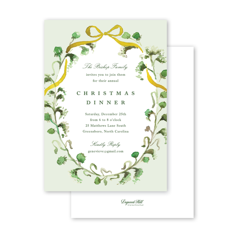 Chartreuse and Celadon Invitation– Dogwood Hill