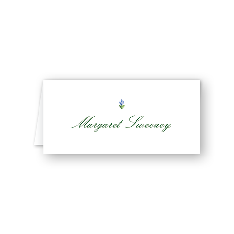 Broderie Crest Fleur Place Card