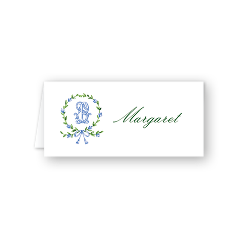 Broderie Crest Place Card