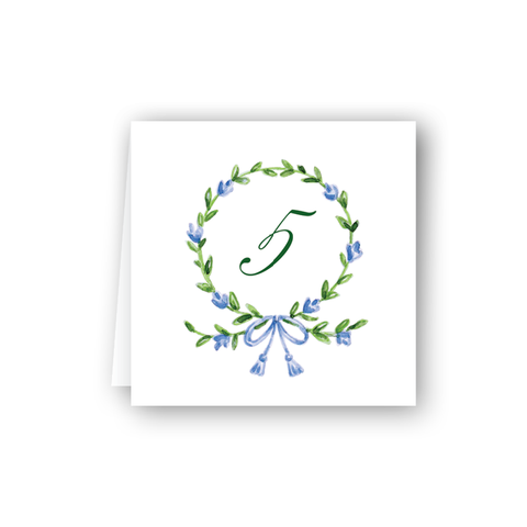 Broderie Crest Table Number
