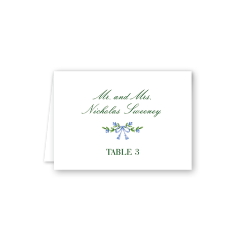 Broderie Crest Escort Card
