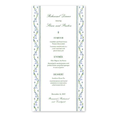Broderie Menu