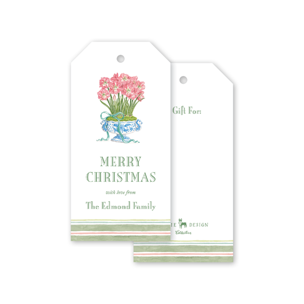 Bella Garden Amaryllis Holiday Gift Tags– Dogwood Hill