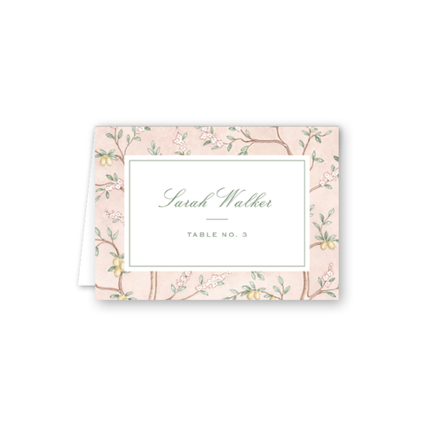 Chinoiserie Escort Card