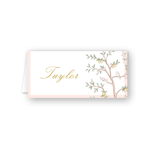Chinoiserie Garden Place Card