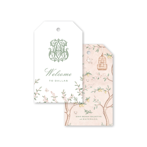 Chinoiserie Monogram Gift Tags