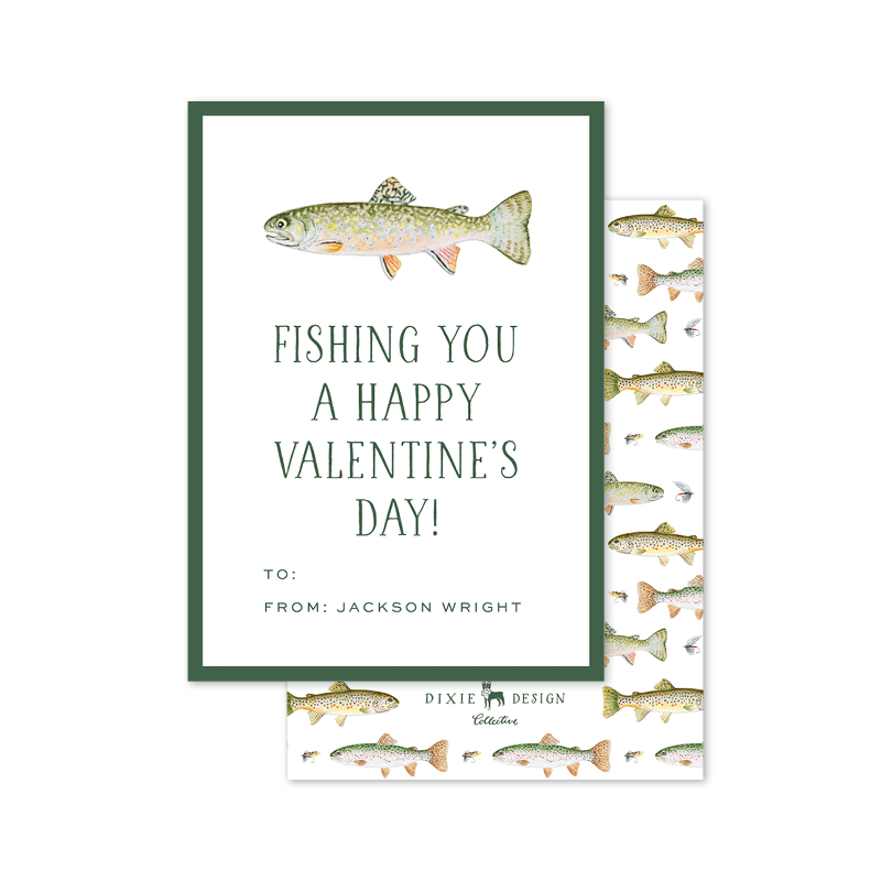 Fishing Happy Valentines Day Gift For Husband Fish Card