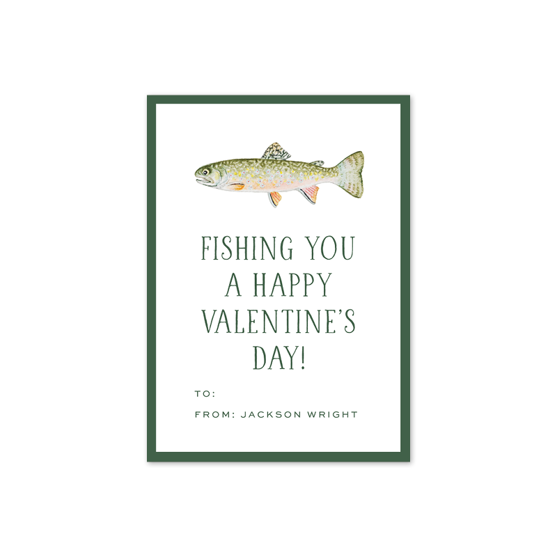 Fly Fishing Fish Valentine– Dogwood Hill