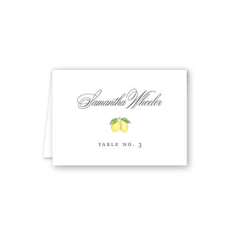 Parterre Lemon Escort Card