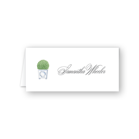 Parterre Topiary Place Card