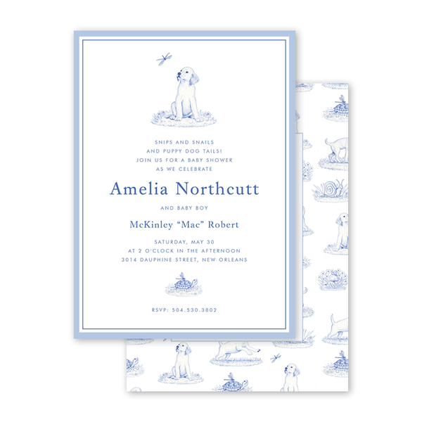 Toile De Jouy Baby Shower Invitation Baby Shower Invitations 