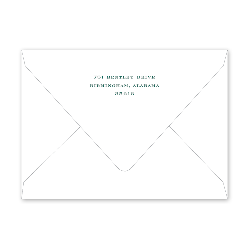 Signature Modern Green Envelopes Dogwood Hill