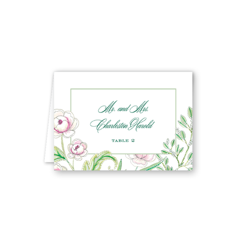 Caroline Floral Escort Card