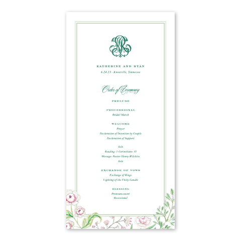 Caroline Monogram Program