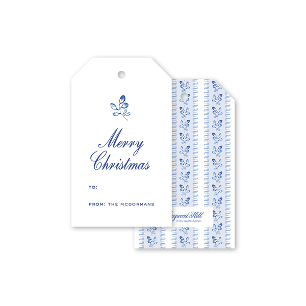 Rattle and Bow Blue Thank You Gift Tags– Dogwood Hill